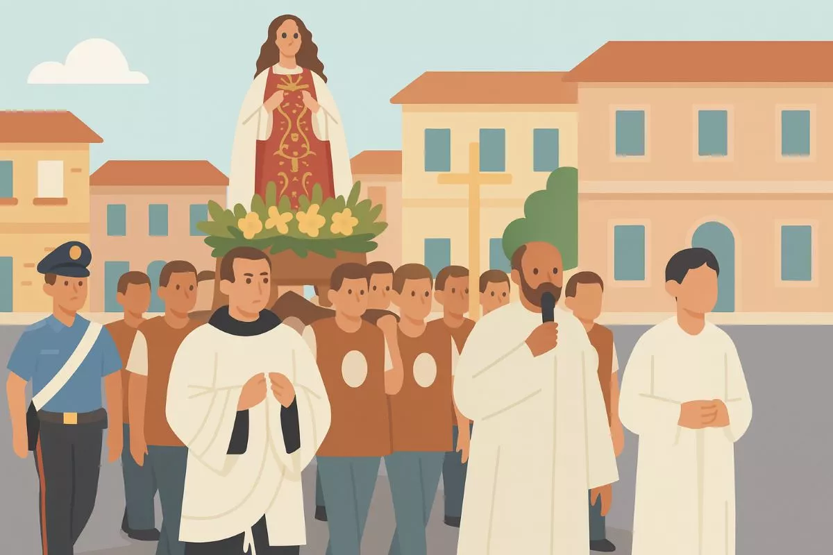 Ordinanza n°57/2025 per regolamentazione circolazione per processione Madonna del Monte Carmelo